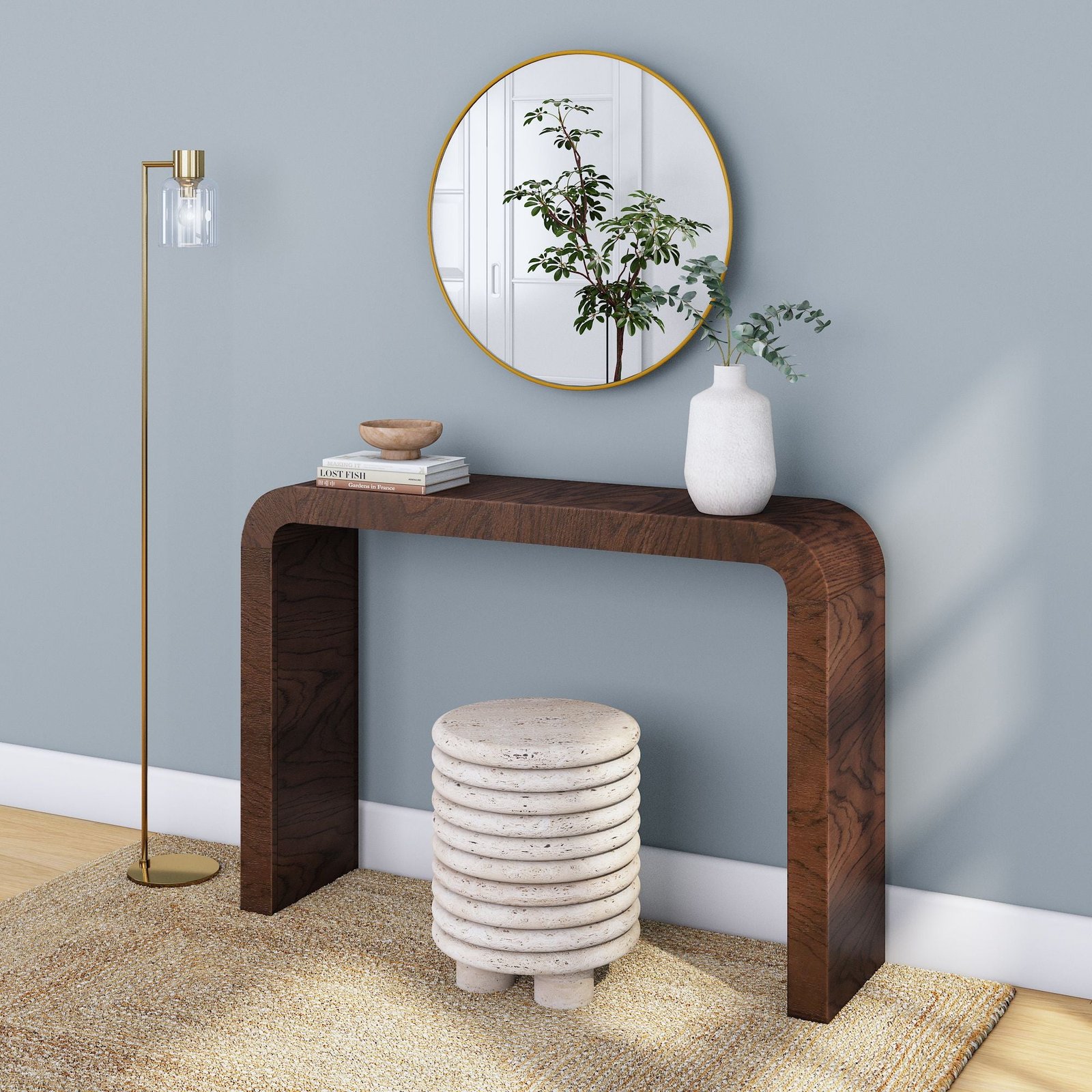 Compact Entryway Console Table