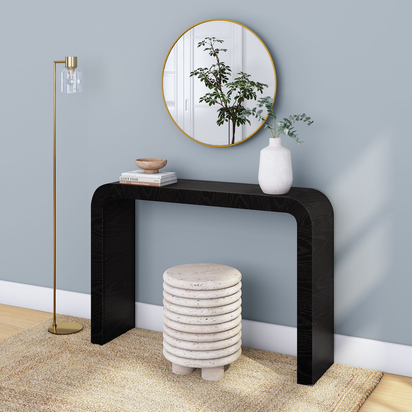 Entryway Storage Console Table